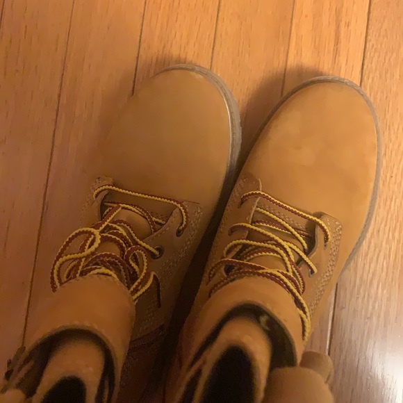 Timberland Classic Tan Double Strap Wheat Flat Boot - Picture 7 of 8